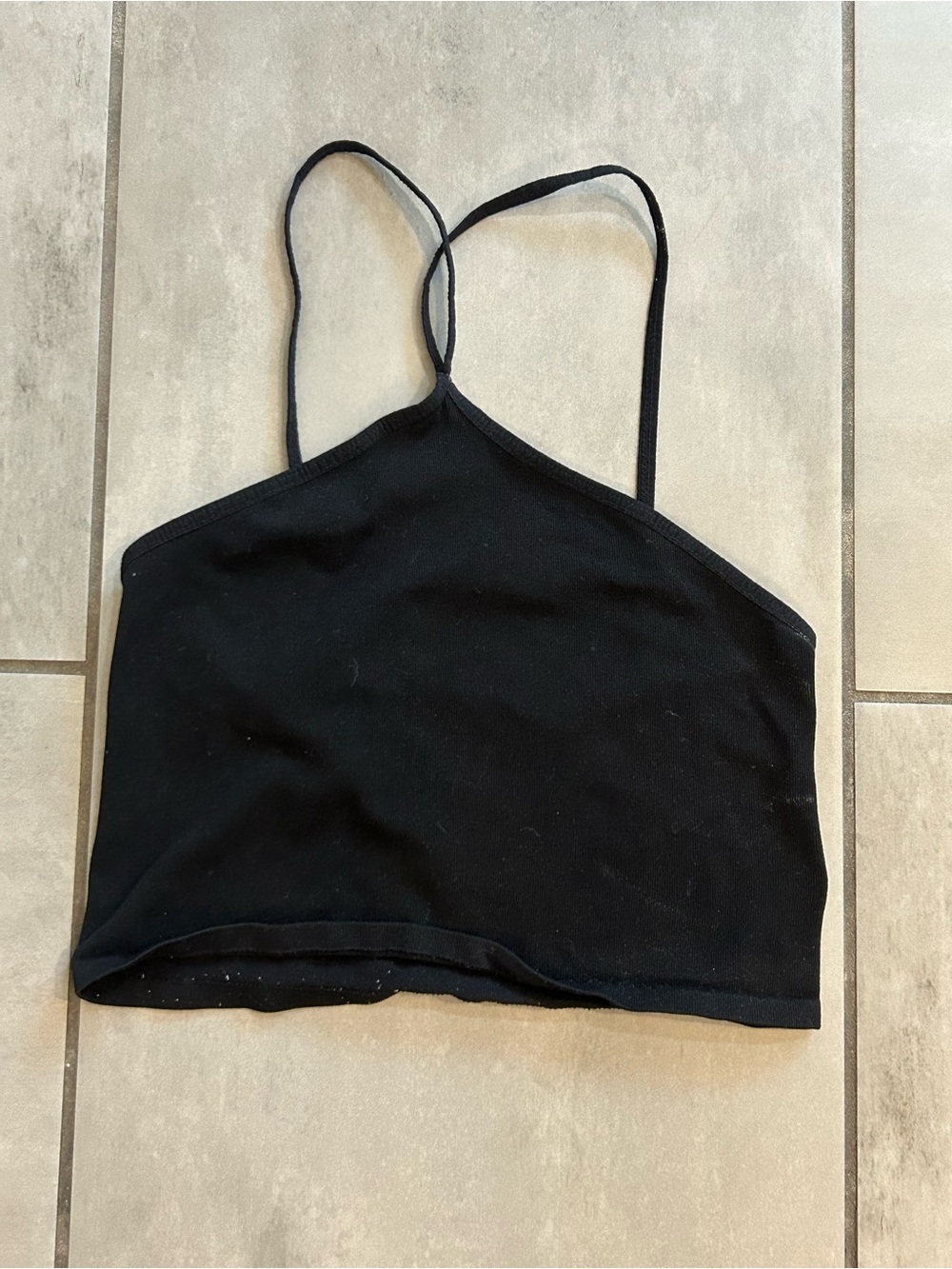 Free People Intimately High Neck Top — Black